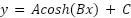 y = A cosh(x/A) - A